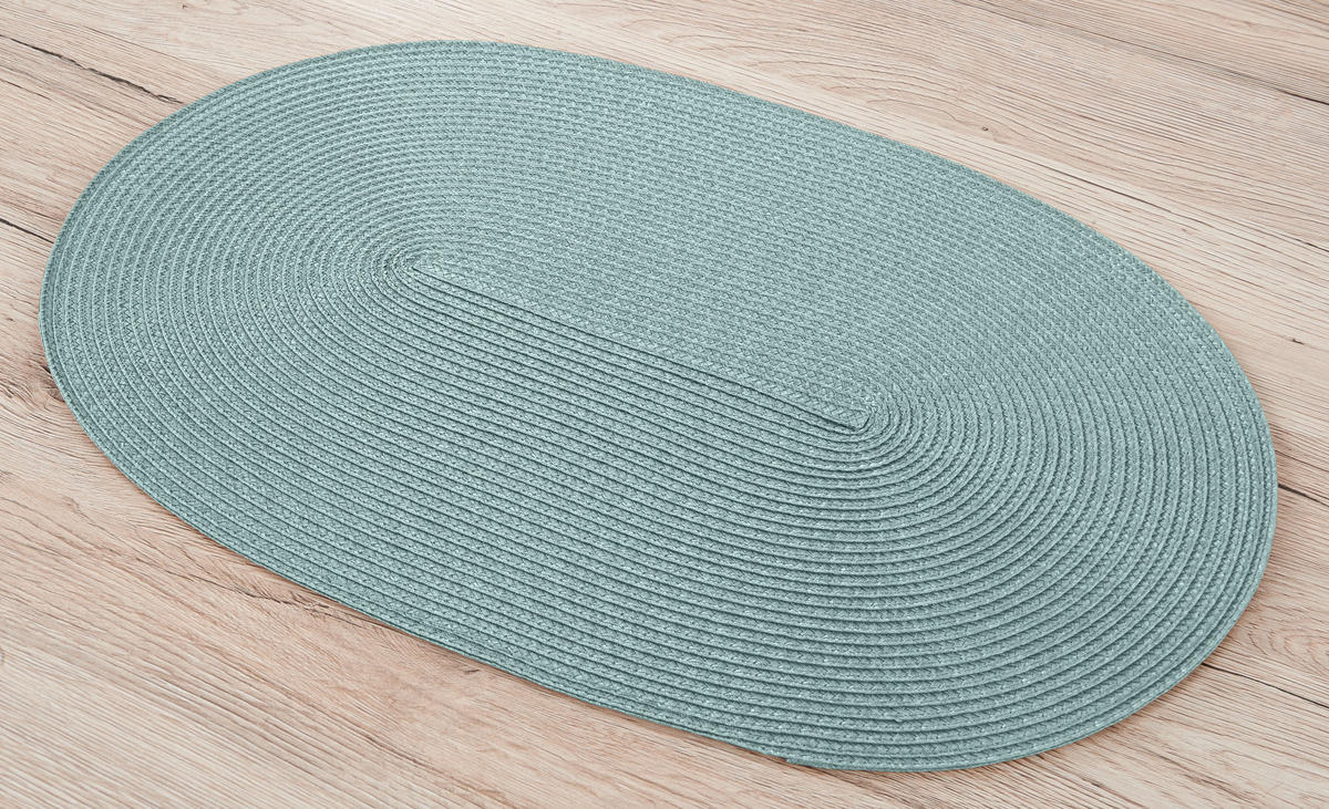 Platzset Platzset_Bast oval 30x45cm mint - mint (30,00/45,00cm) - POCOline