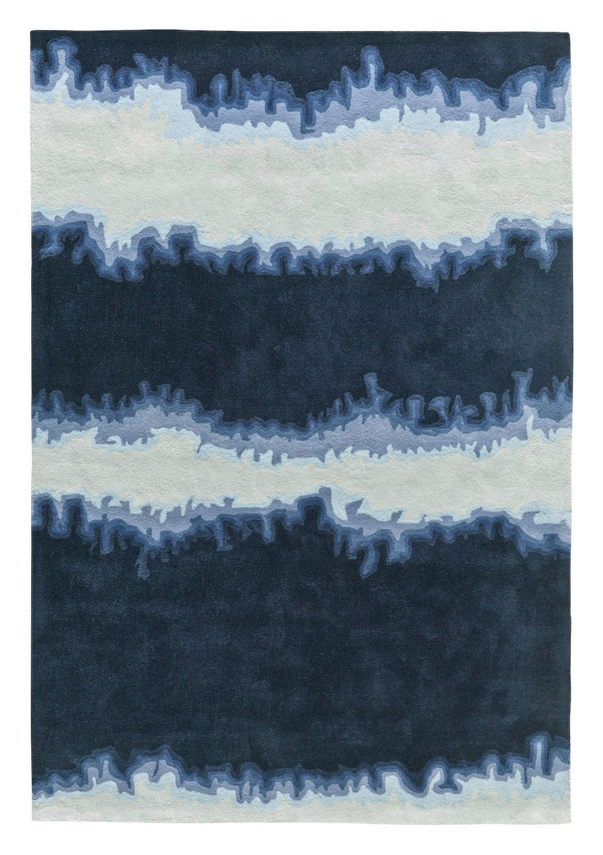 Arte Espina Kurzflorteppich Spirit 3090 weiß B/L: ca. 120x180 cm Spirit 3090 - blau/weiß (120,00/180,00cm) - Arte Espina