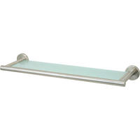 Bad-Konsole silber Edelstahl B/H/L: ca. 54x5x14 cm Bad-Konsole 116947 - silber/transparent (14,00/54,00/5,00cm) - Axentia