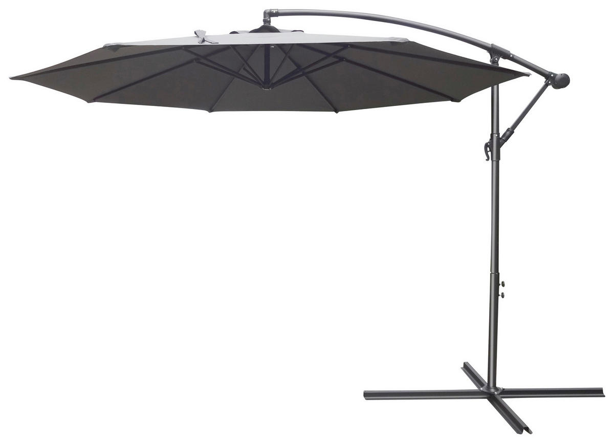 POCOline Ampelschirm hellgrau Stahl D: ca. 300 cm Ampelschirm_grau - hellgrau (300,00cm) - POCOline