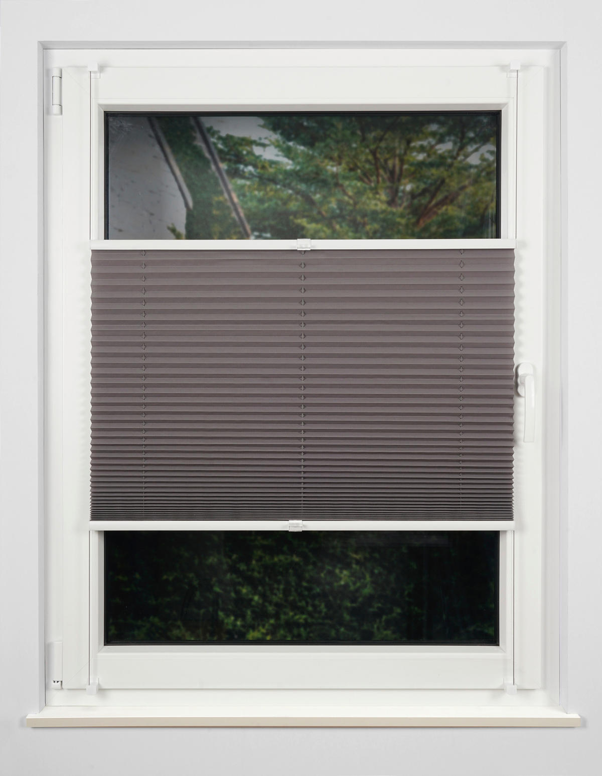 Hochwertiges Klemmplissee hellgrau B/L: ca. 70x210 cm Hochwertiges_Klemmplissee_Free - hellgrau (70,00/210,00cm)