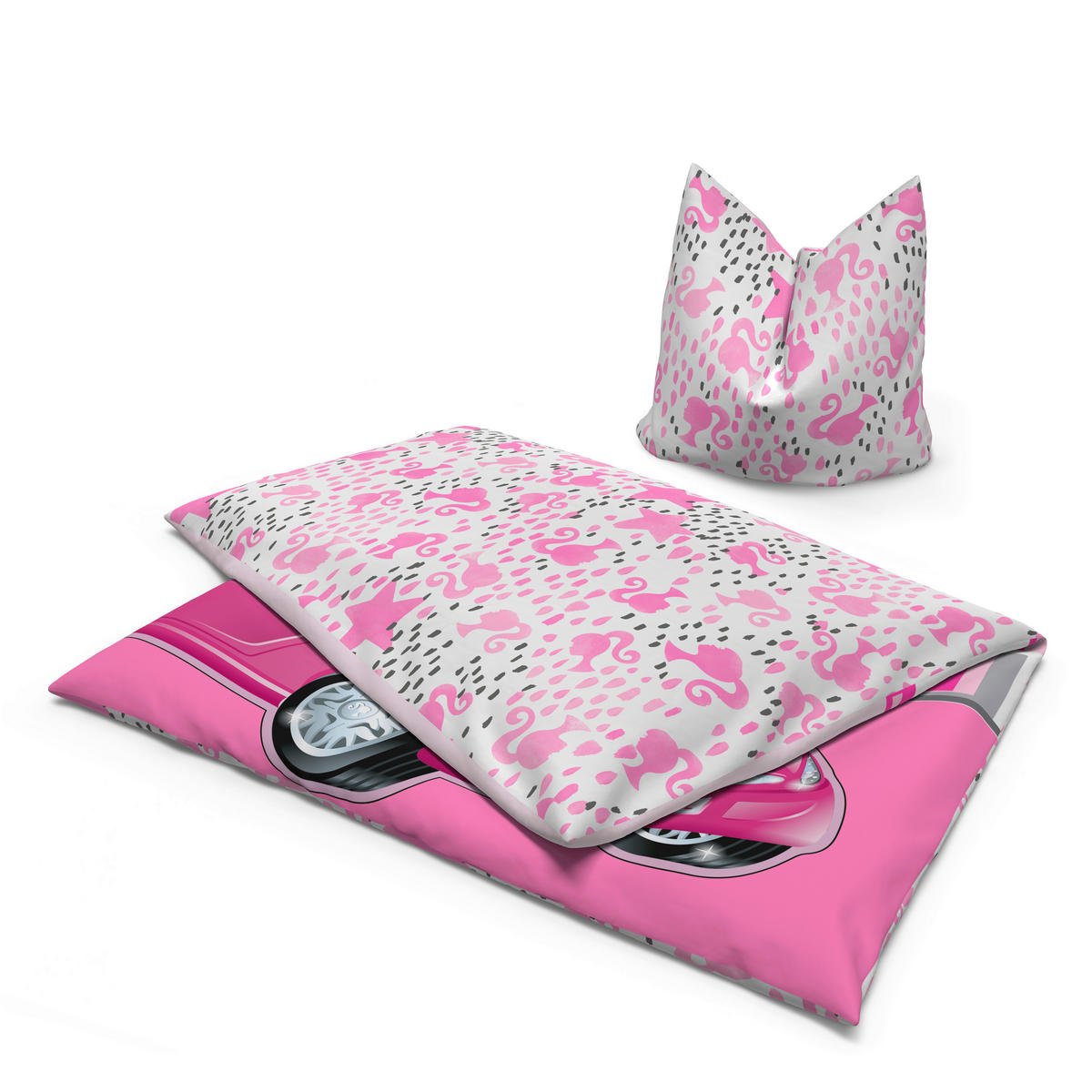 Microfaser Bettwäsche Barbie Barbie - rosa (135,00/200,00cm)