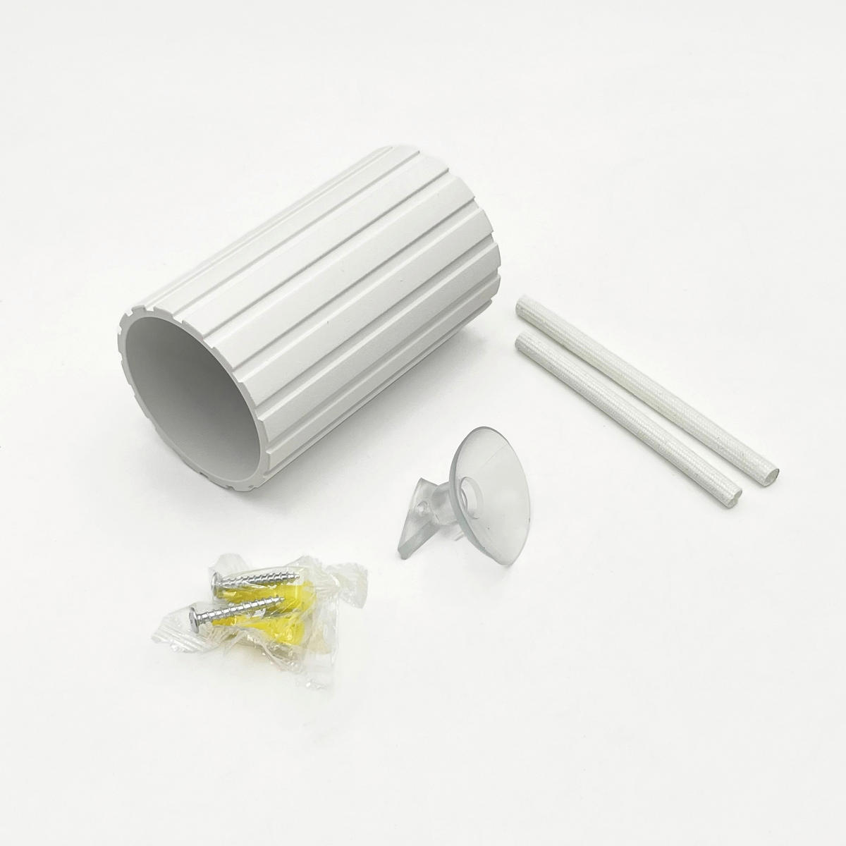 Lamkur Strahler weiß Stahl B/H/L: ca. 6,5x10x6,5 cm 1 Brennstellen Prisma - weiß (6,50/6,50/10,00cm) - Lamkur