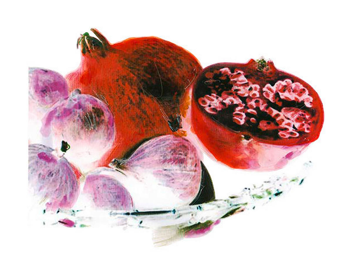 Komar Poster Dinner Mediterranean Pflanzen B/L: ca. 50x70 cm Dinner Mediterranean - (50,00/70,00cm) - Komar