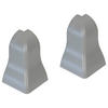 Außenecke grau L/B/H: ca. 3,24x3,24x4,71 cm Außenecke für 40 mm SL 2086 grau - grau (3,24/3,24/4,71cm)