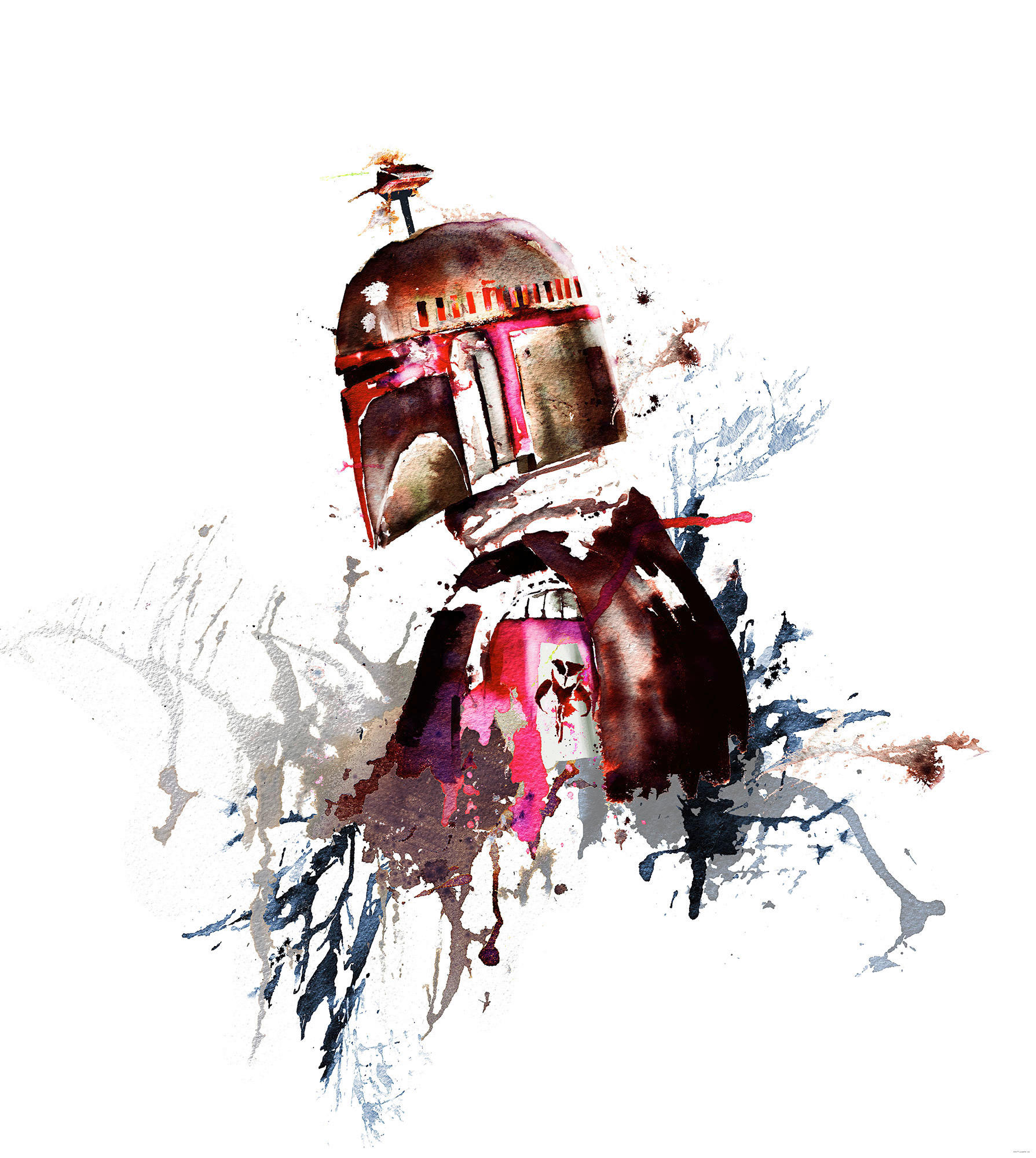 Komar Fototapete Star Wars Watercolor Boba Fett
