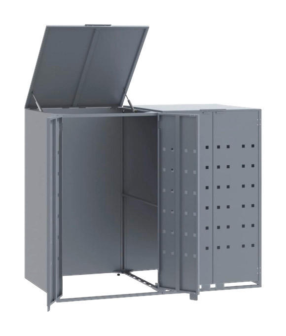 VidaXL Mülltonnenbox grau Mülltonnenbox - grau - VidaXL