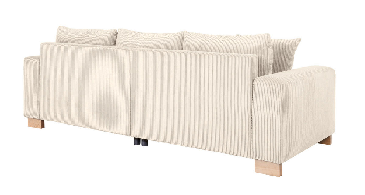 Big Sofa Alpha New creme Microfaser B/H/T: ca. 244x85x112 cm Alpha New - buche/creme (244,00/85,00/112,00cm)