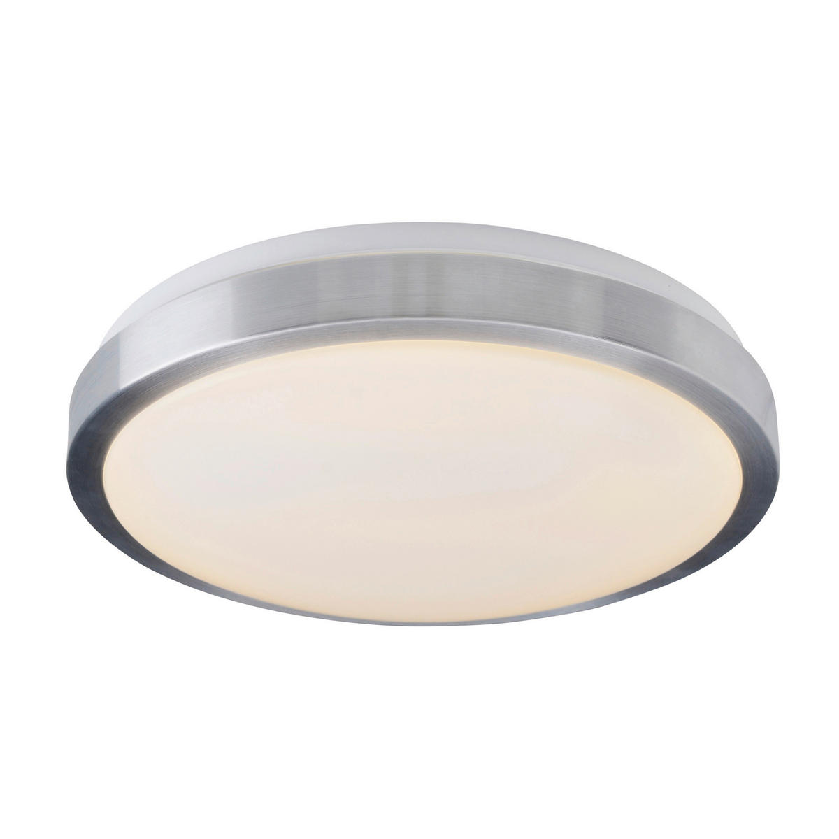 Näve Leuchten LED-Deckenleuchte silber Metall Kunststoff B/H/T/D: ca. 34x10x34x34 cm LONDON - silber (34,00/10,00/34,00cm) - Näve Leuchten