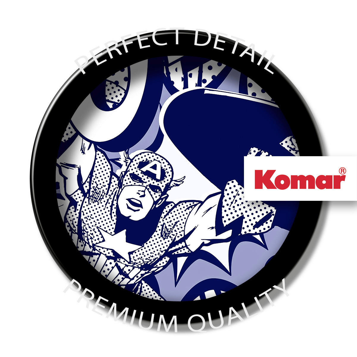 Komar Fototapete Captian America Pow D: ca. 125 cm Captian America Pow - (125,00cm) - Komar
