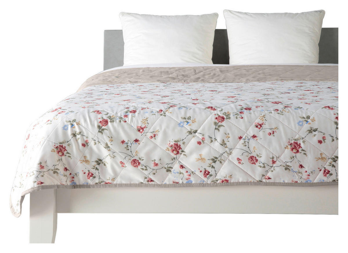 Tagesdecke Florina Florina - weiß/rot (220,00/240,00cm)