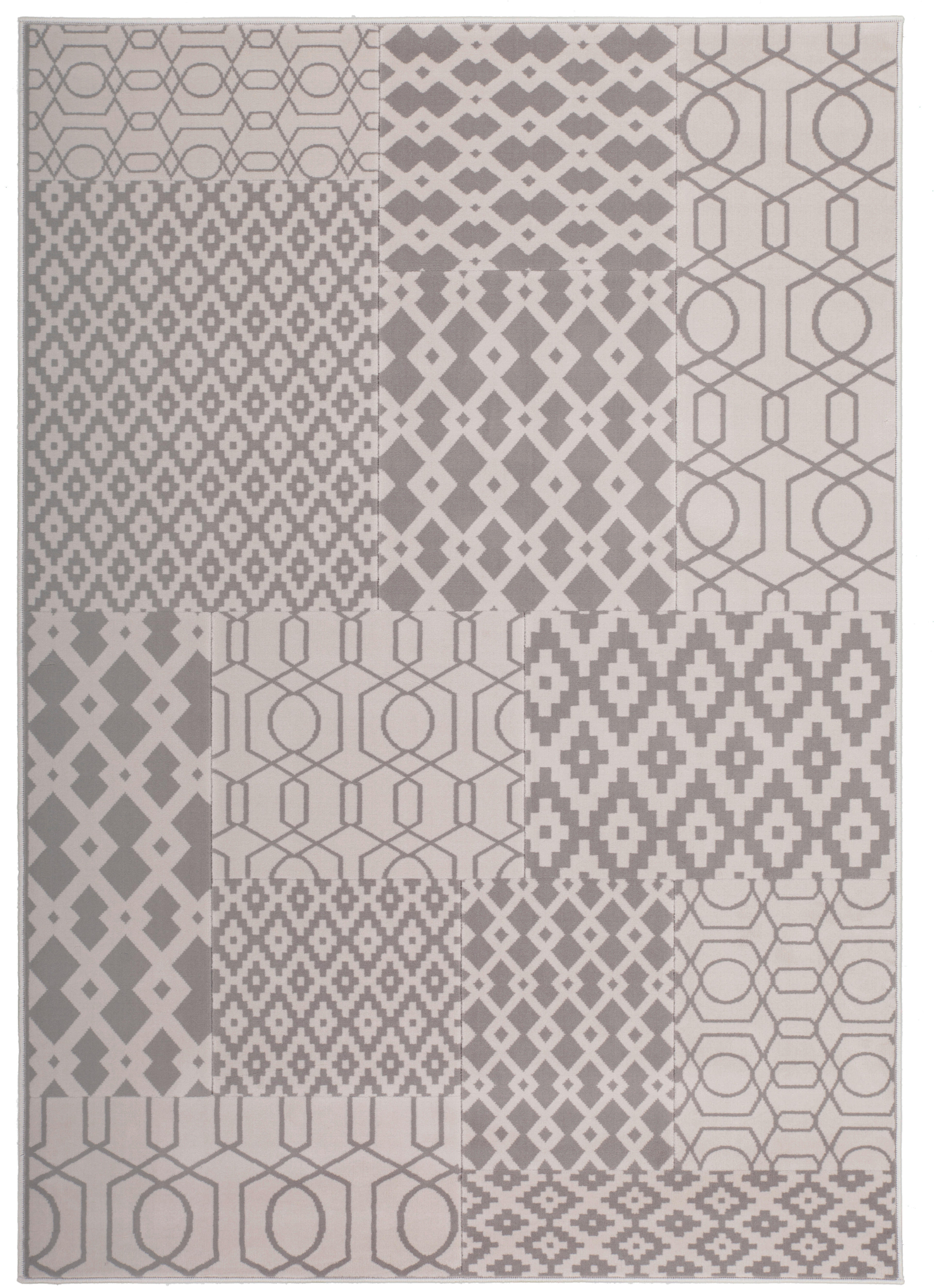 Kayoom Kurzflorteppich Lina 325 taupe B/L: ca. 80x150 cm Lina 325 - mehrfarbig/taupe (80,00/150,00cm) - Kayoom