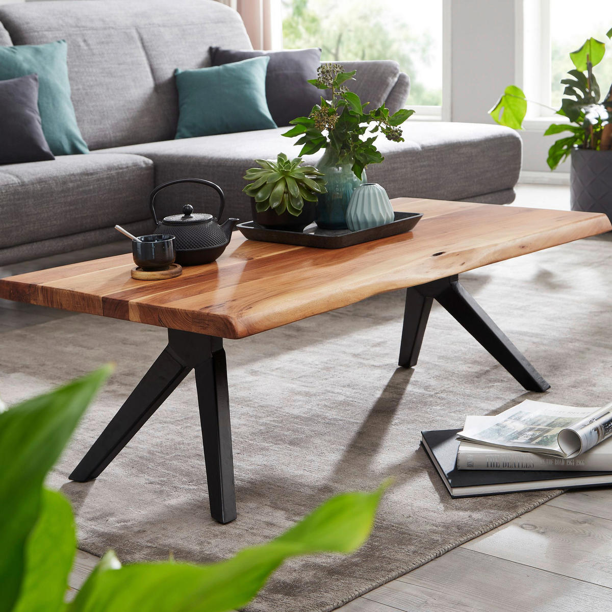 Couchtisch braun B/H/T: ca. 64x37x115 cm Couchtisch - braun (64,00/37,00/115,00cm) - Wohnling