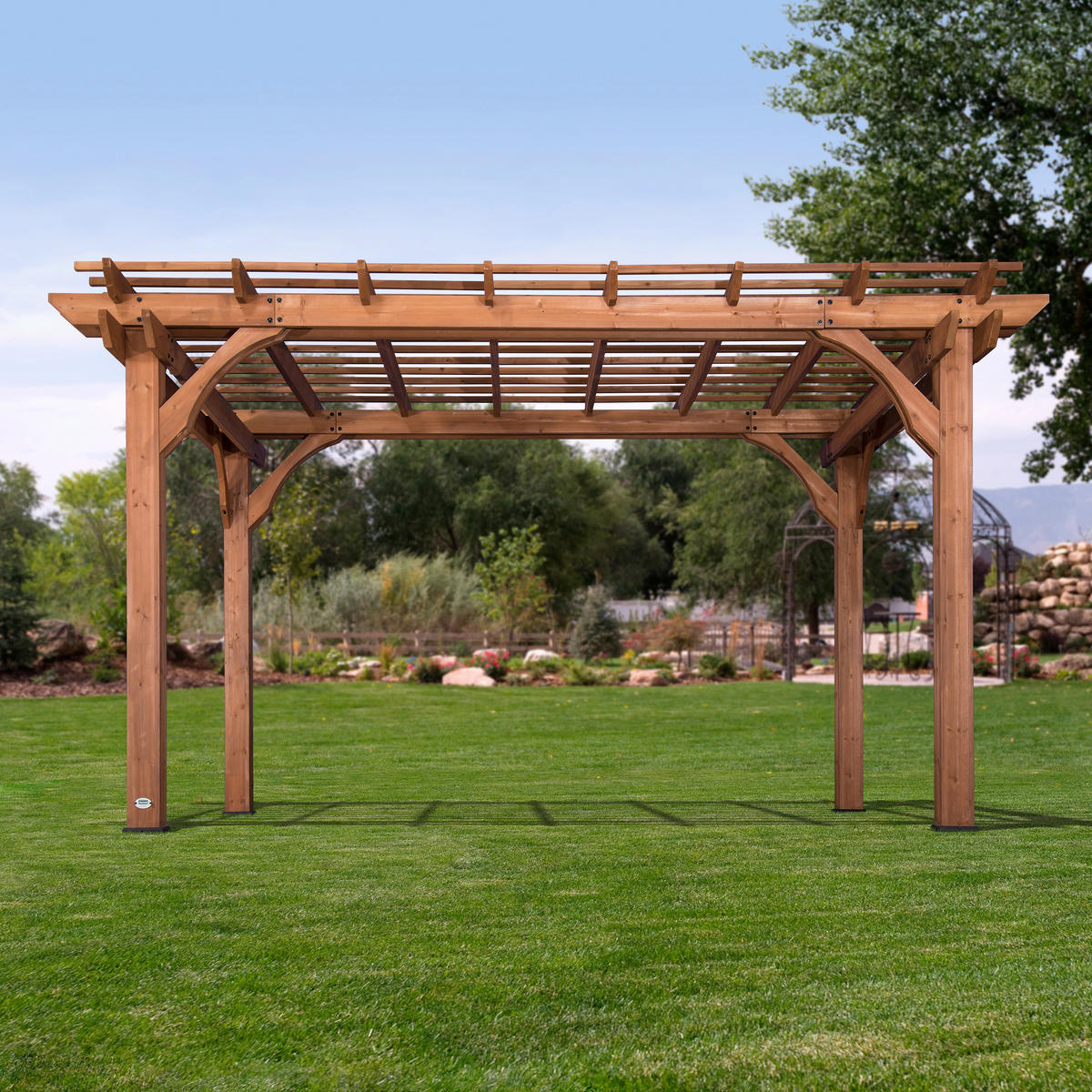 Backyard Discovery Backyard Discovery Pergola braun Holz B/H/L: ca. 427x242x305 cm Backyard_Discovery_Pergola - braun (305,00/427,00/242,00cm) - Backyard Discovery