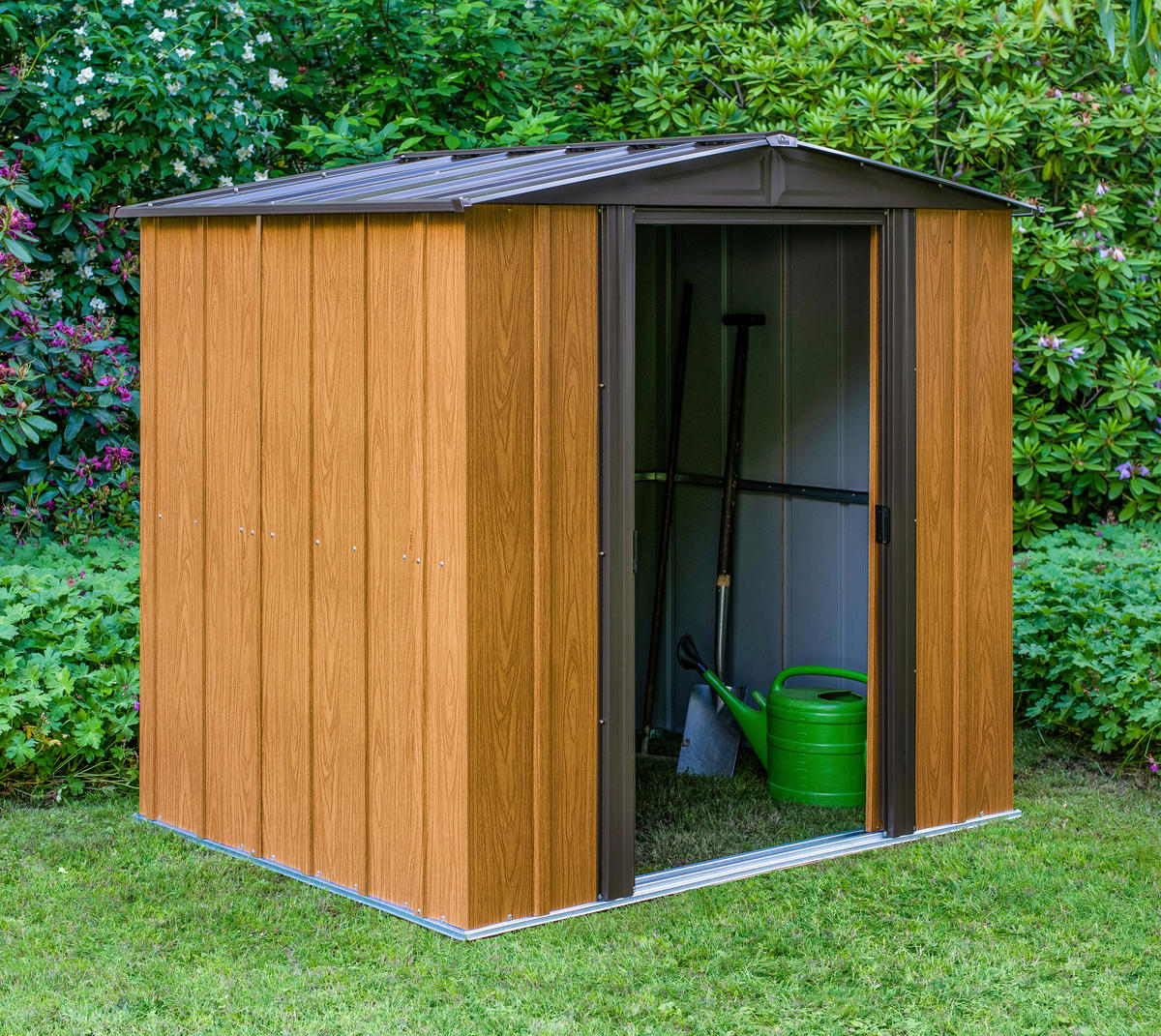 Spacemaker Gartenhaus braun B/H/T: ca. 194x177x151 cm Gartenhaus - braun (194,00/177,00/151,00cm) - Spacemaker