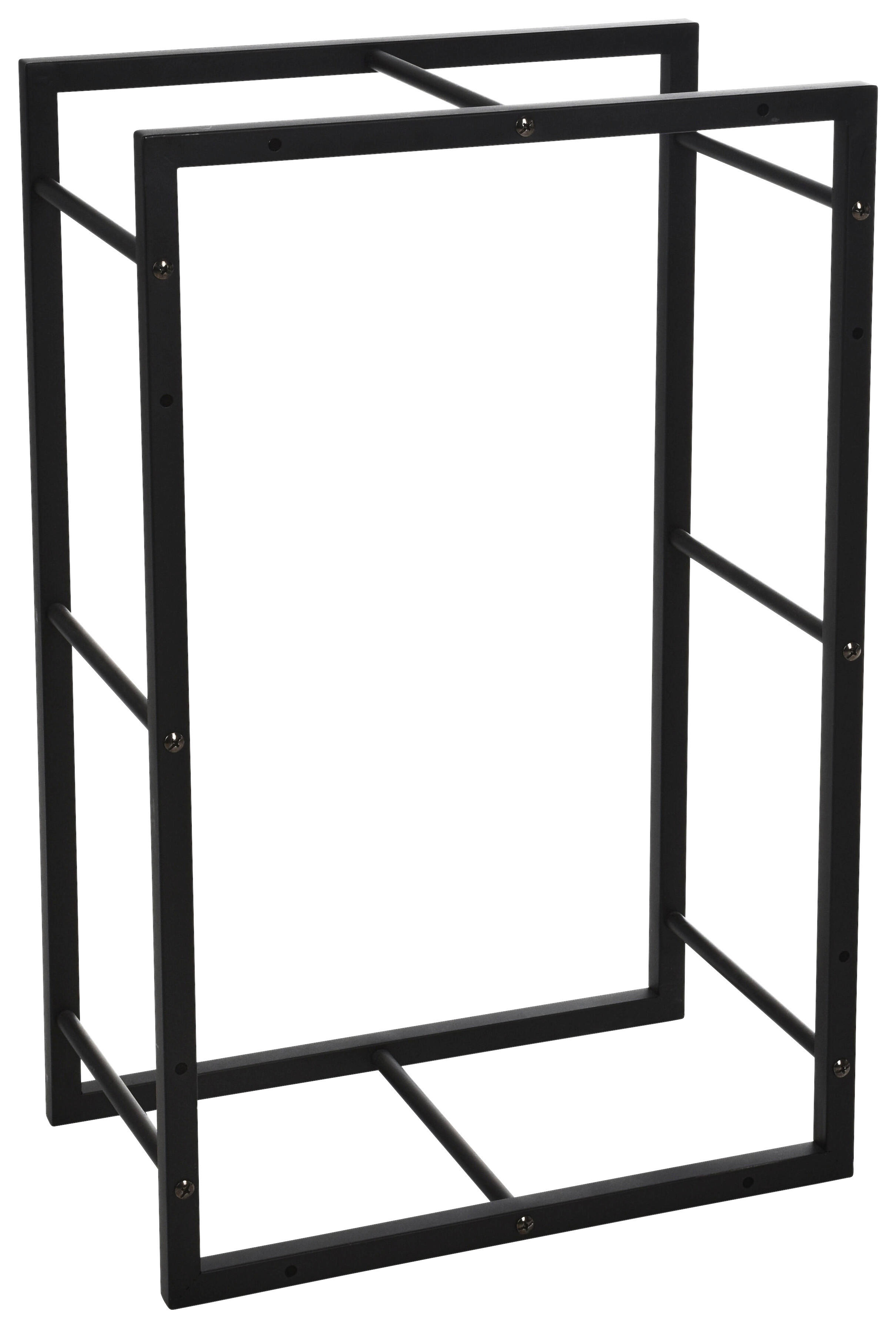 Kaminholzständer schwarz B/H/L: ca. 47x6x73 cm Kaminholzständer - schwarz (73,00/47,00/6,00cm)