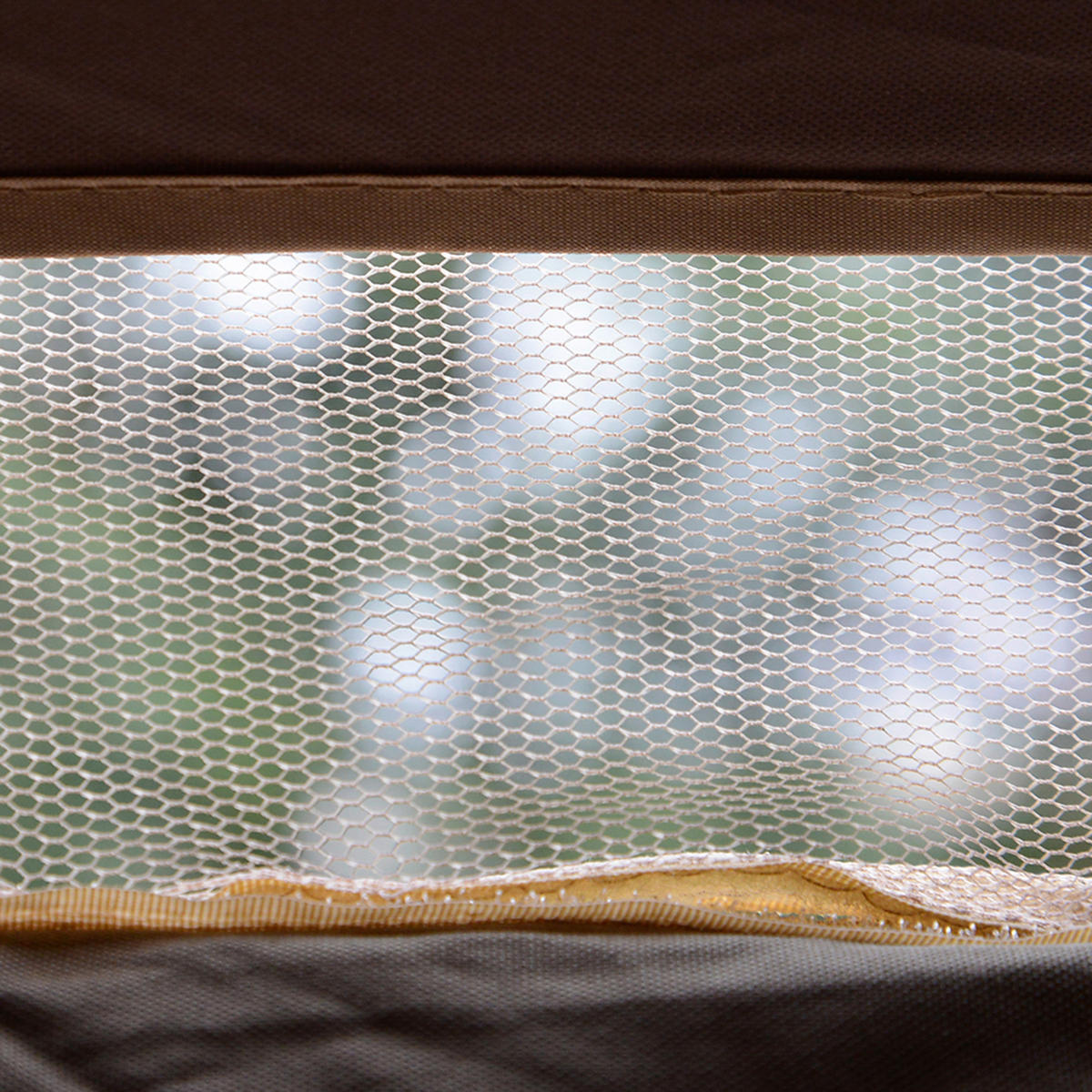 Outsunny Faltpavillon kaffee Mesh B/H/L: ca. 340x285x405 cm Faltpavillon - beige/braun (405,00/340,00/285,00cm) - Outsunny