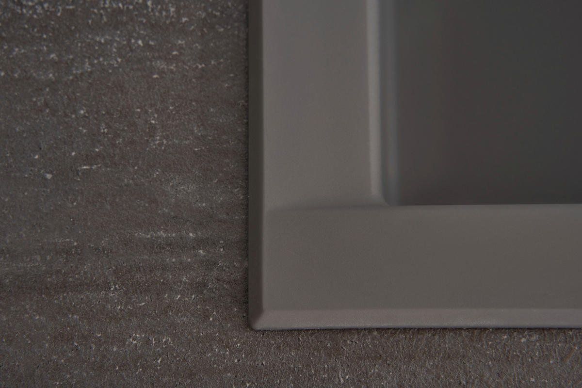 Respekta Einbauspüle Houston 80 x 50 G Beton grau Mineralite B/H/T: ca. 80x21x50 cm Houston 80 x 50 G - Beton/grau (80,00/21,00/50,00cm) - Respekta