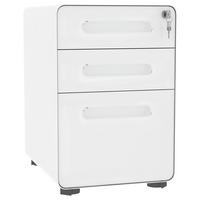 Rollcontainer 924-007WT weiß B/H/T: ca. 39x59x48 cm 924-007WT - weiß (39,00/59,00/48,00cm) - Vinsetto