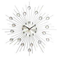 Wanduhr silber T/D: ca. 5x31 cm Wanduhr_Quarz - silber (31,00cm)
