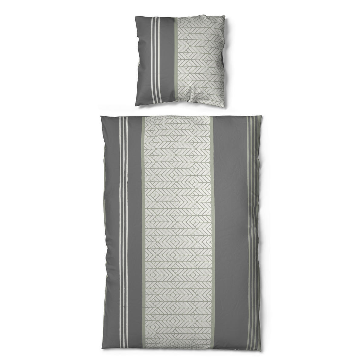 Microfaser Bettwäsche Bettwäsche_Microfaser Strick - grau (135,00/200,00cm)