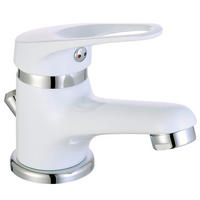 Waschtisch-Armatur silber Waschtischarmatur_Speed_weiß - weiß/silber (5,00/10,00/13,00cm) - Eisl