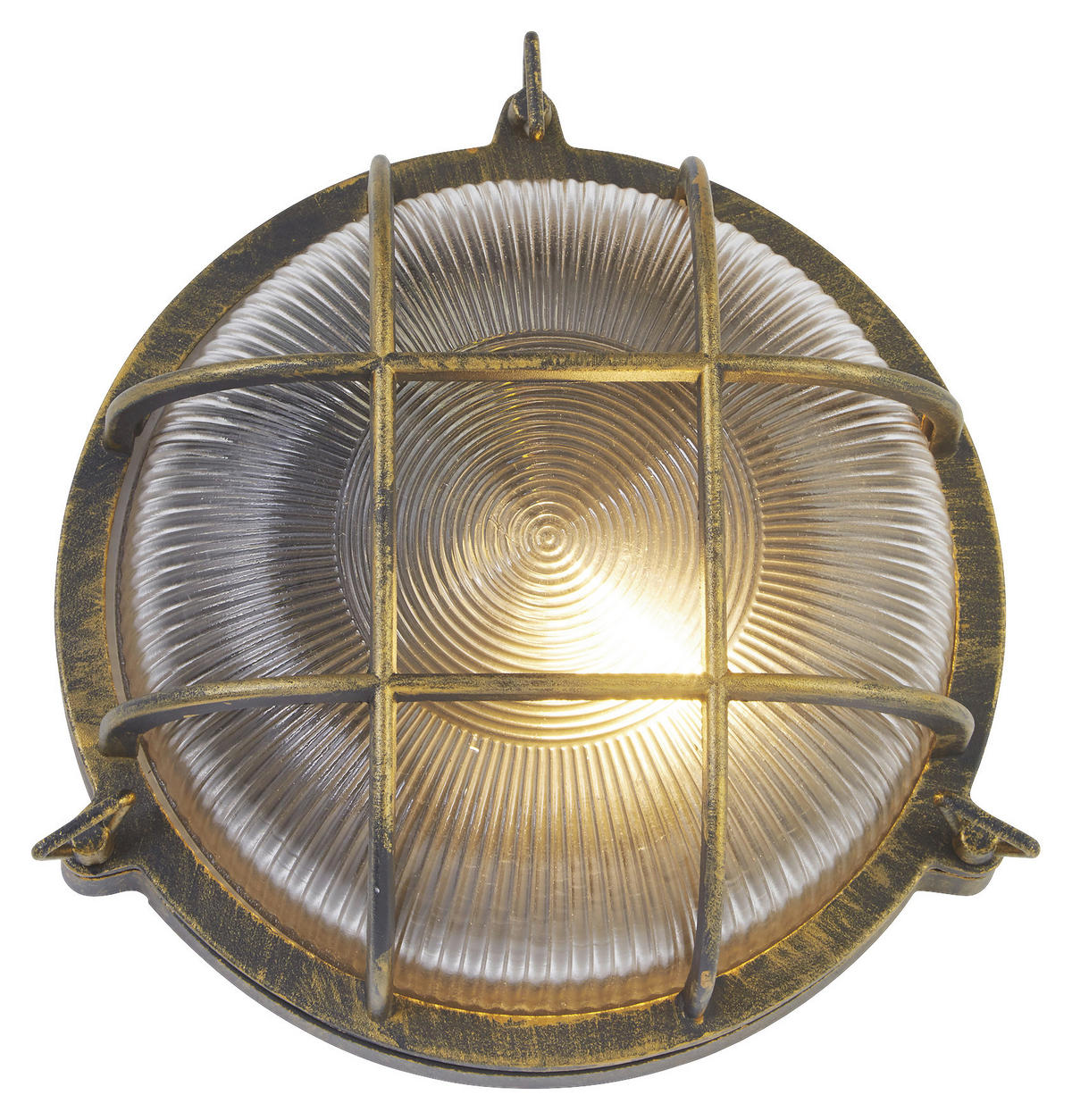 Searchlight Außenleuchte schwarz transparent Stahl Glas B/H/T: ca. 11x26,5x11 cm E27 1 Brennstellen Bulkhead - schwarz/transparent (11,00/26,50/11,00cm) - Searchlight