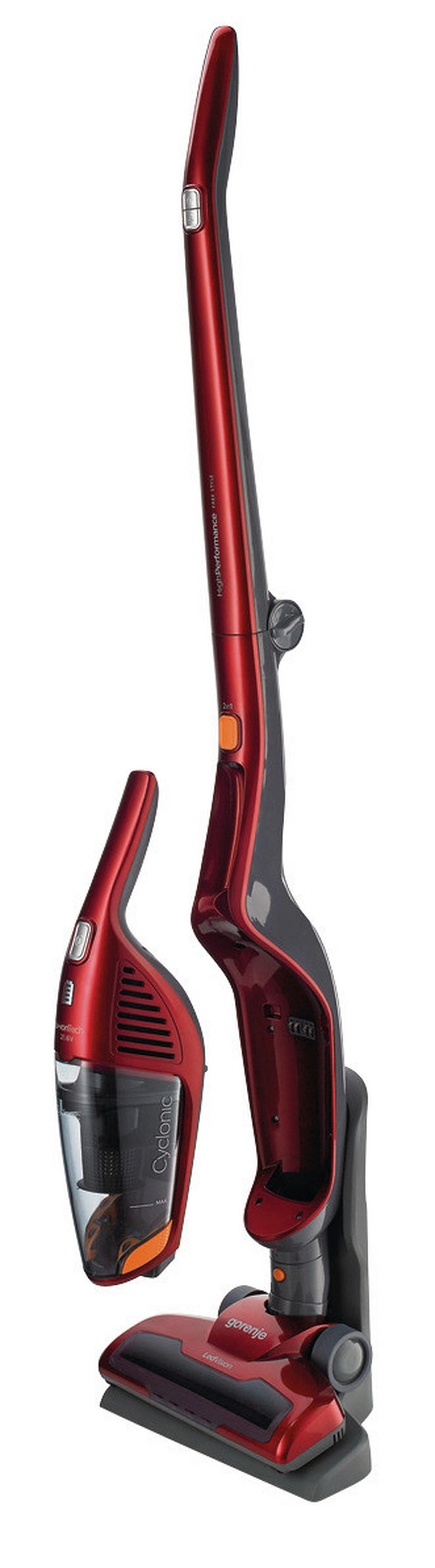 Gorenje Handstaubsauger SVC216FR rot B/H/T: ca. 26x118x17 cm Handstaubsauger SVC216FR - rot (26,00/118,00/17,00cm) - Gorenje