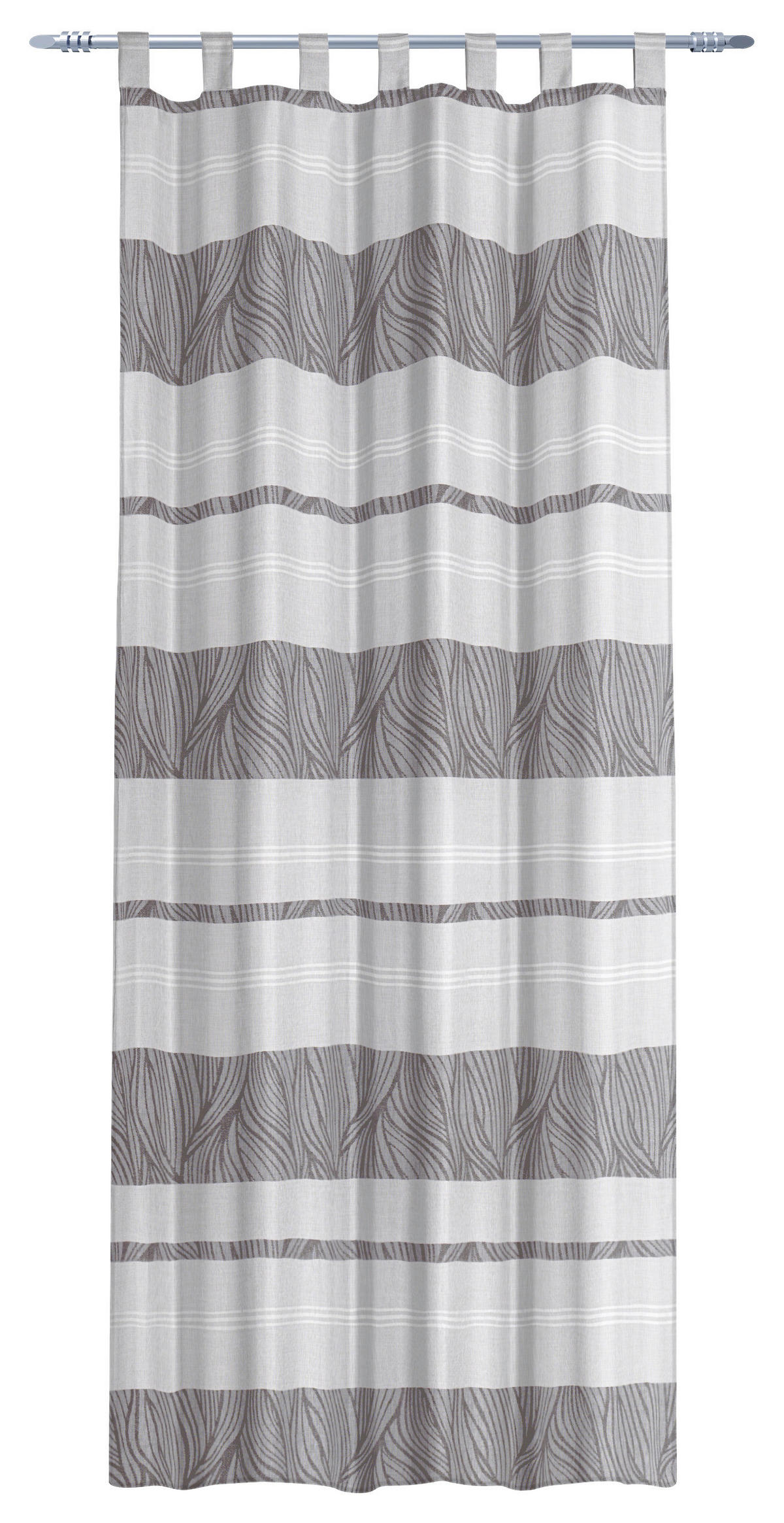 Kombivorhang Capri weiß B/L: ca. 135x245 cm Capri - weiß/taupe (135,00/245,00cm)