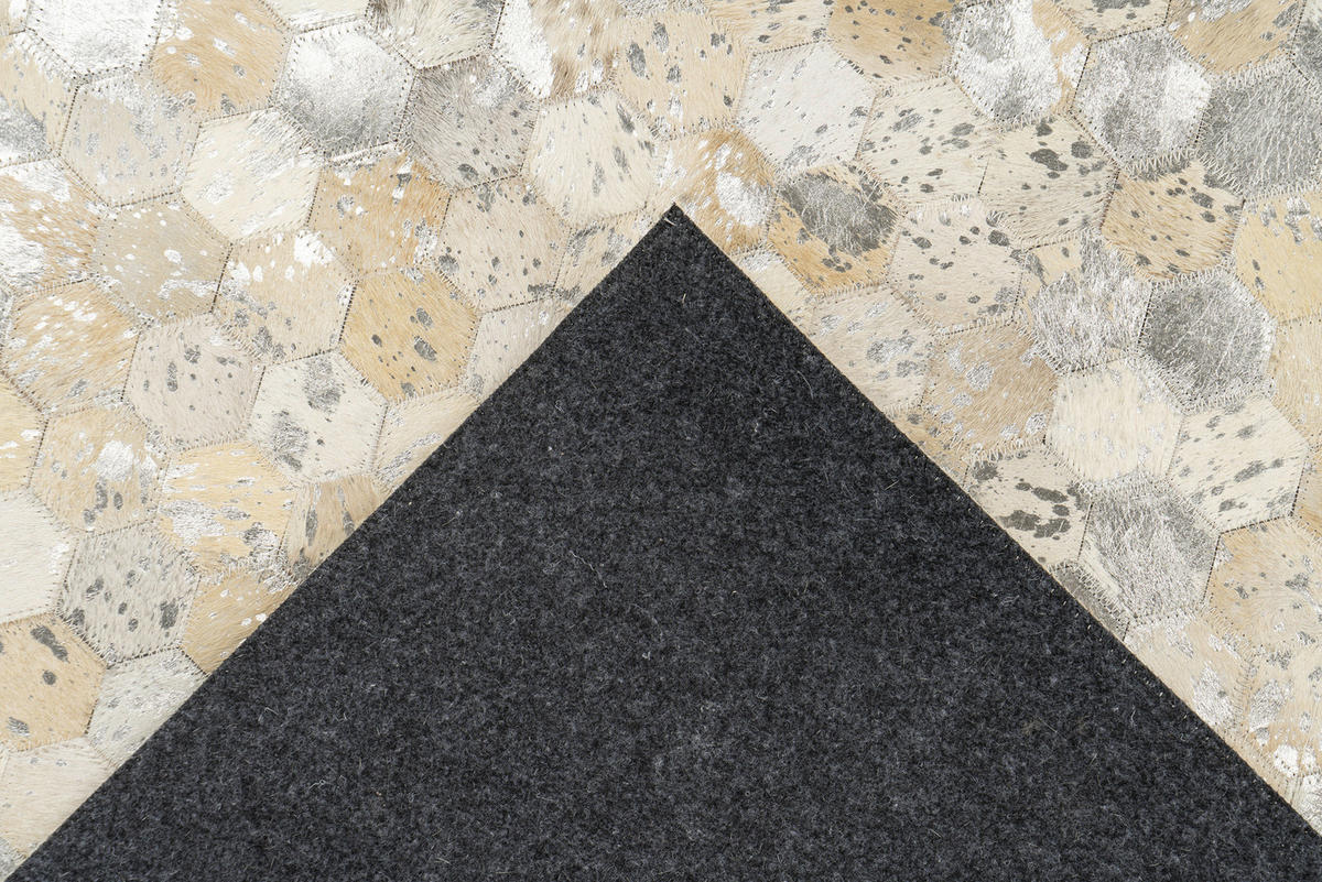360Living Teppich Ravi silber B/L: ca. 160x230 cm Ravi - silber (160,00/230,00cm) - 360Living