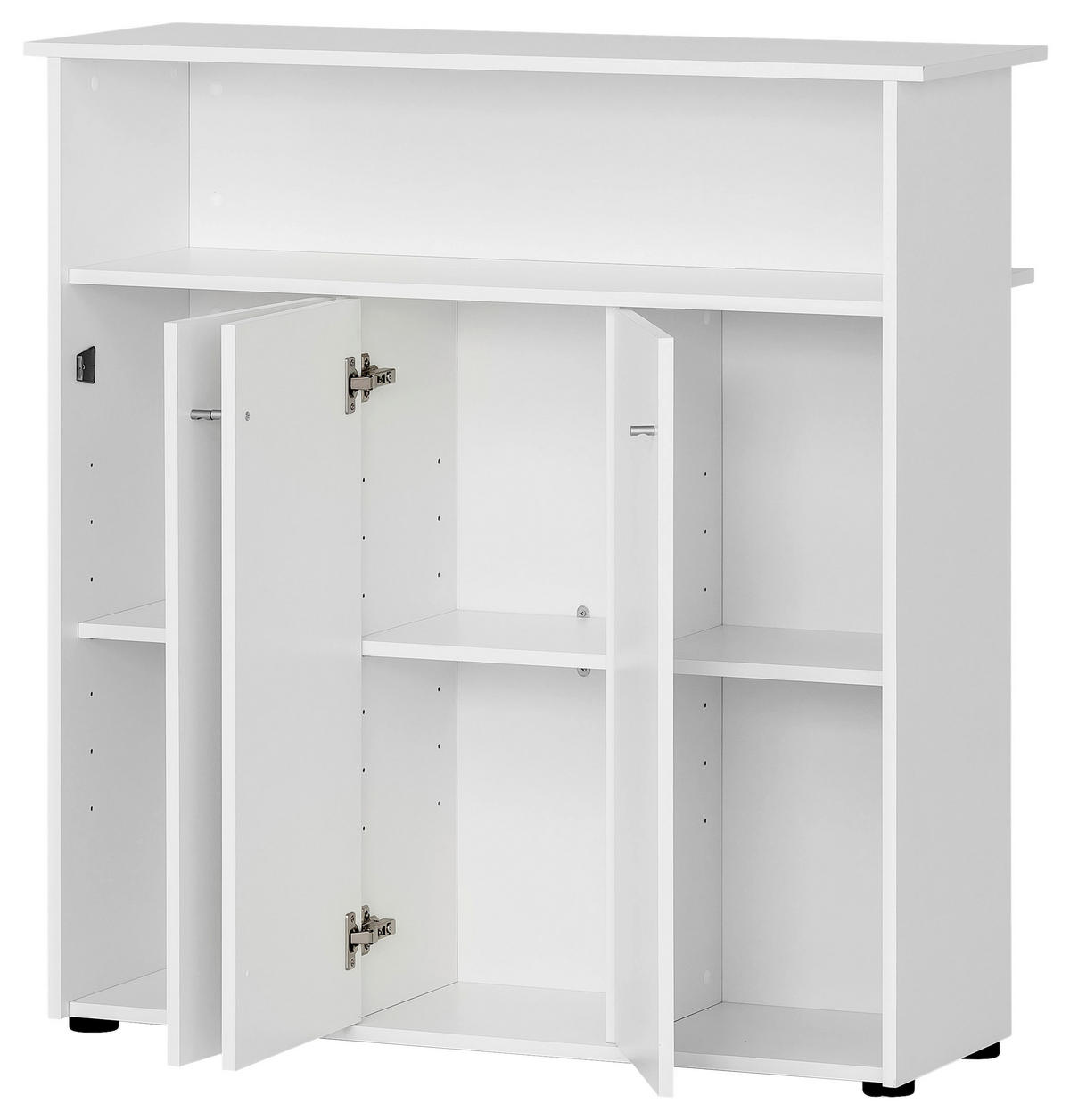 Konsolentisch Serie 400 weiß matt B/H/T: ca. 107x111x44 cm Serie 400 - weiß (107,00/111,00/44,00cm) - Möbelpartner