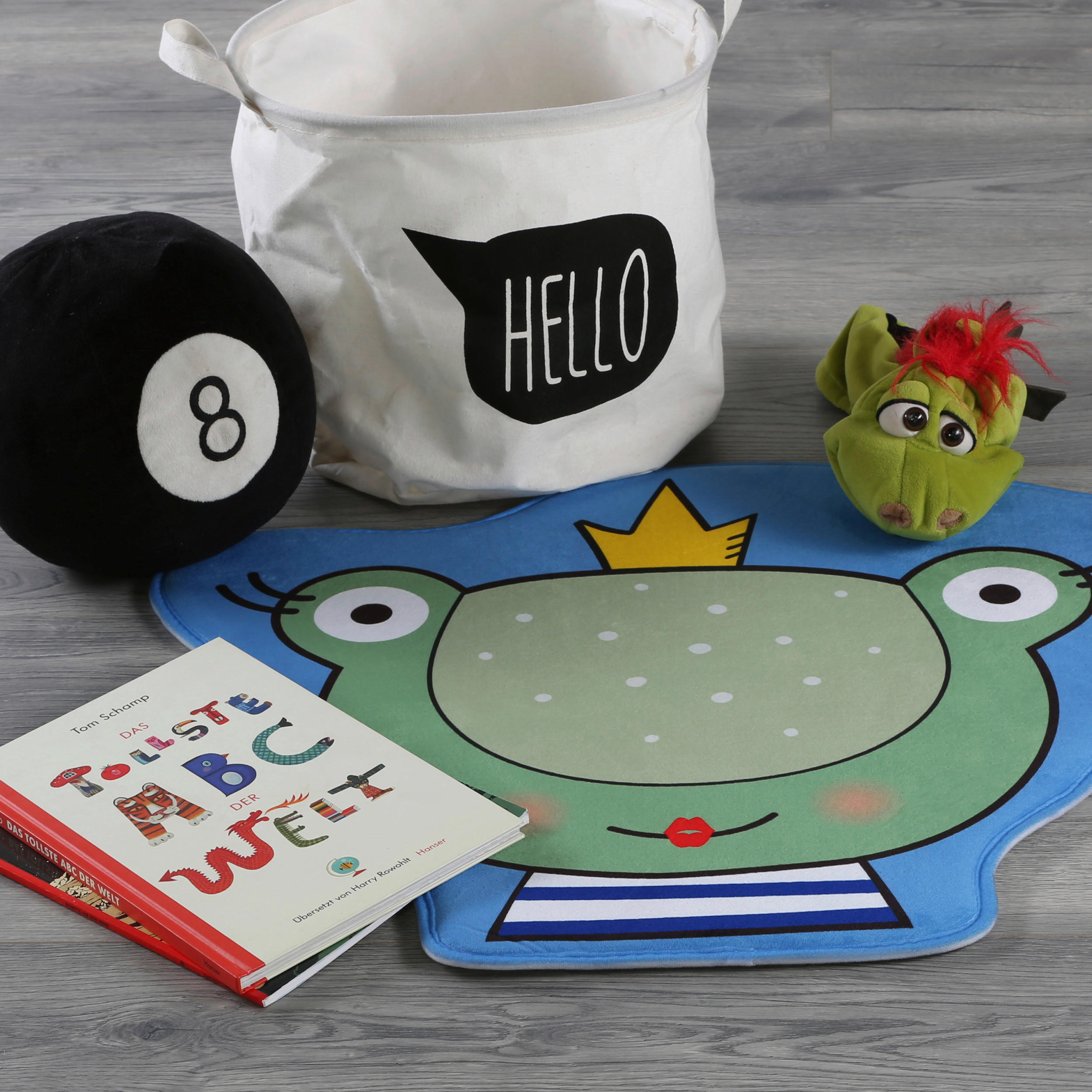 Obsession Teppich My Ibo Kids grün B/L: ca. 70x60 cm My Ibo Kids - blau/grün (70,00/60,00cm) - Obsession
