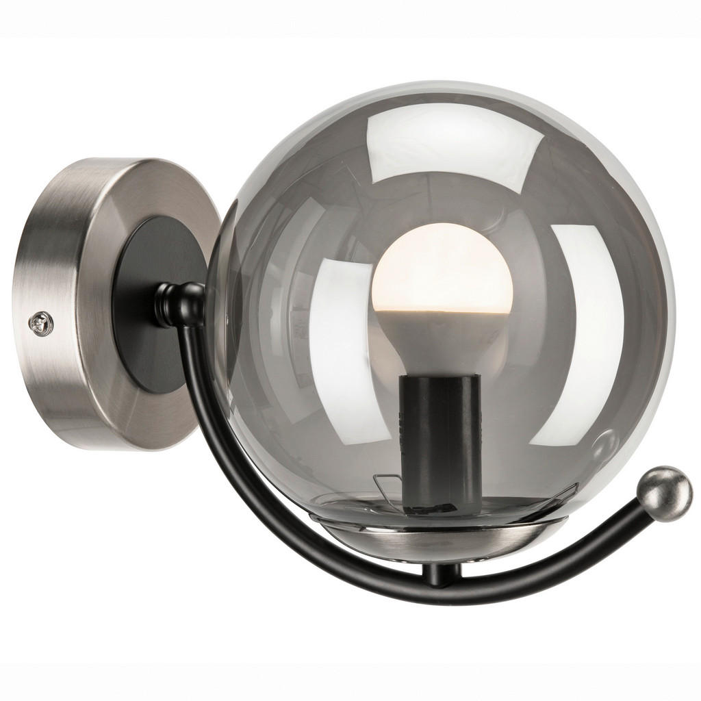 Thumbnail - Lamkur Wandleuchte Chrom Stahl Glas B/H/L: ca. 20x14,5x20 cm E14 1 Brennstellen