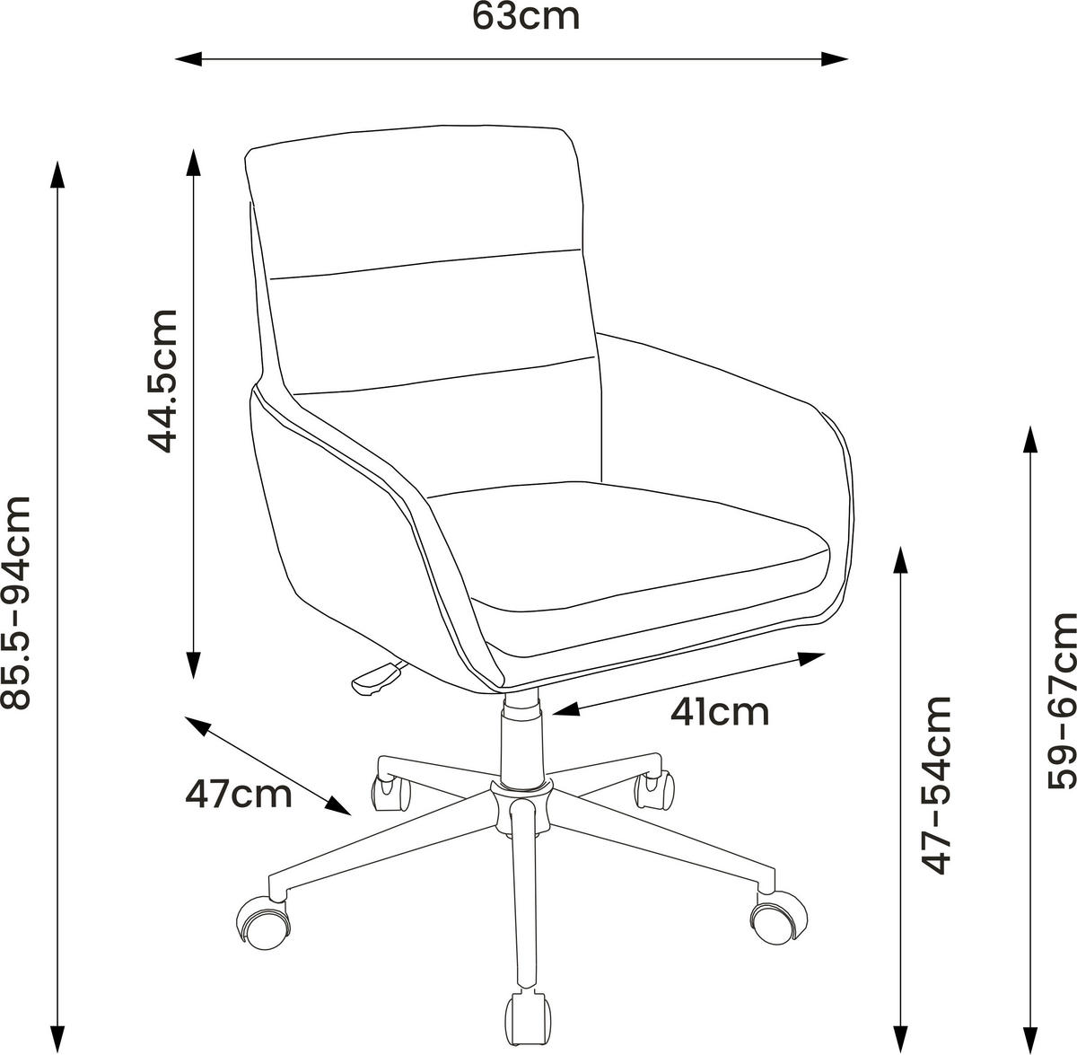 Drehstuhl POCOLine grau braun dunkel Stoff Kunstleder POCOLine - braun/grau