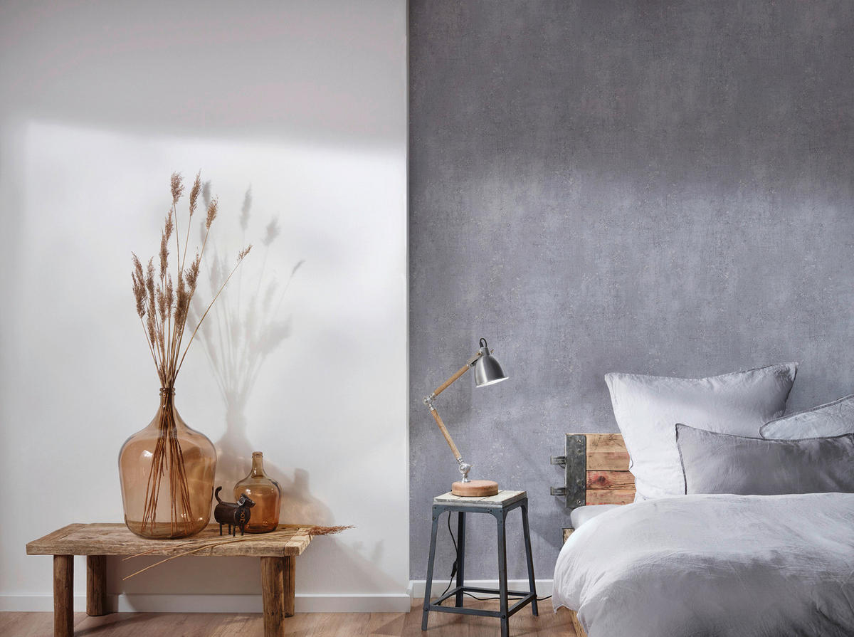 A.S.Creation Vliestapete grau B/H/D: ca. 53x1005x8 cm Vliestapete - grau (8,00/1005,00cm) - A.S.Creation