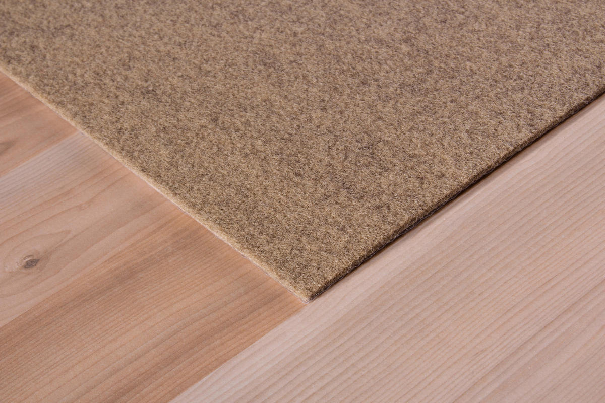 Teppichfliese Filz beige B/L: ca. 40x40 cm pro Stück Filz - beige (40,00/40,00cm)