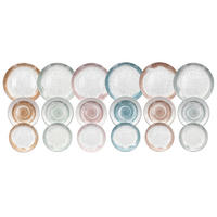 TOGNANA Tafelservice Sienna multicolor Porzellan 18 tlg. Sienna - multicolor - TOGNANA
