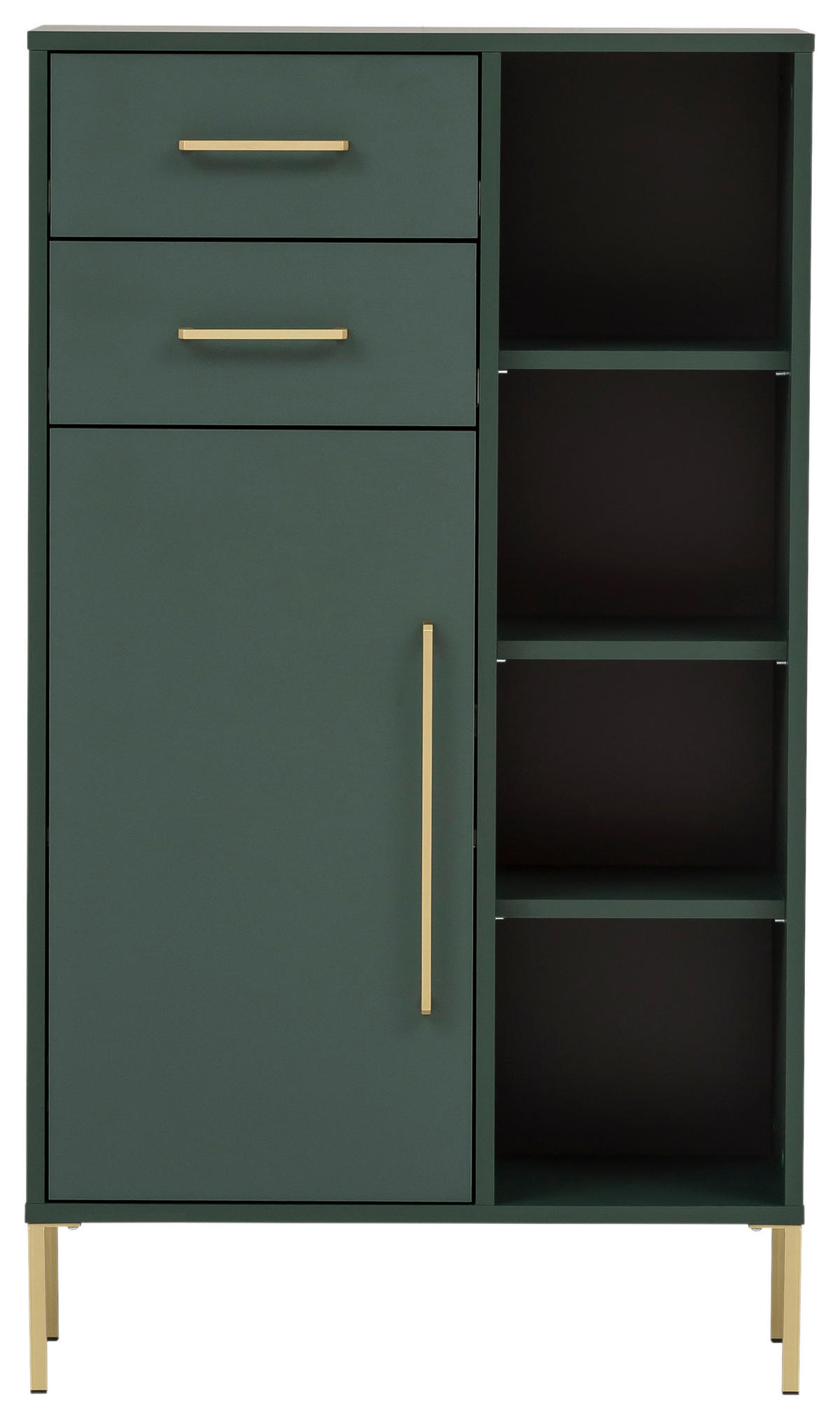 Midischrank Kent waldgrün B/H/T: ca. 67,1x117,4x33,1 cm Kent - waldgrün (67,10/117,40/33,10cm) - Möbelpartner