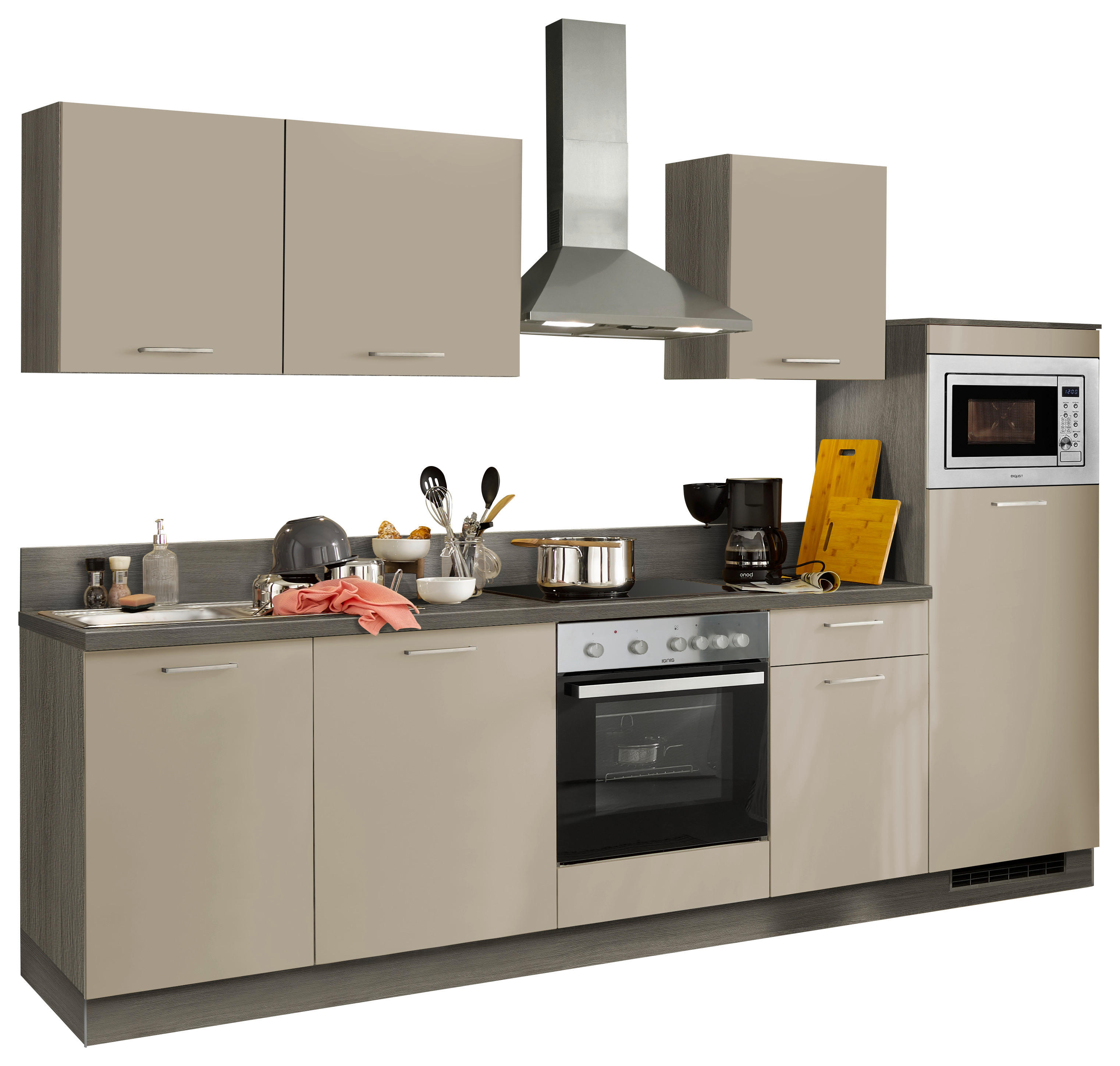 Express Küchenblock Win creme matt B/H/T: ca. 280x210x60 cm Win - Eiche/creme (280,00/210,00/60,00cm) - Express