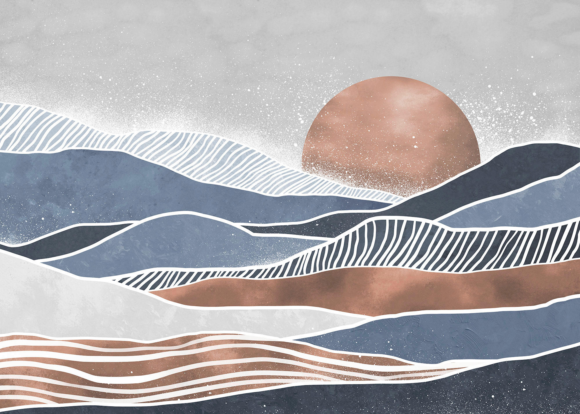 Komar Fototapete Shades of Greece B/L: ca. 350x250 cm Shades of Greece - (350,00/250,00cm) - Komar