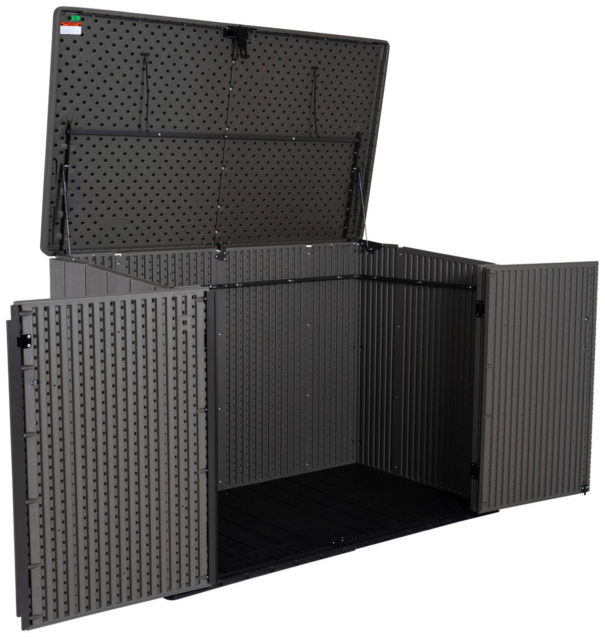 Lifetime Mülltonnenbox Greg hellgrau B/H/L: ca. 191x131x109 cm Greg - hellgrau/hellbraun (109,00/191,00/131,00cm) - Lifetime