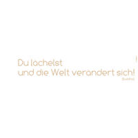 Komar Wandtattoo Du lächelst Sprüche Du lächelst B/L: ca. 14x70 cm Du lächelst - (14,00/70,00cm) - Komar