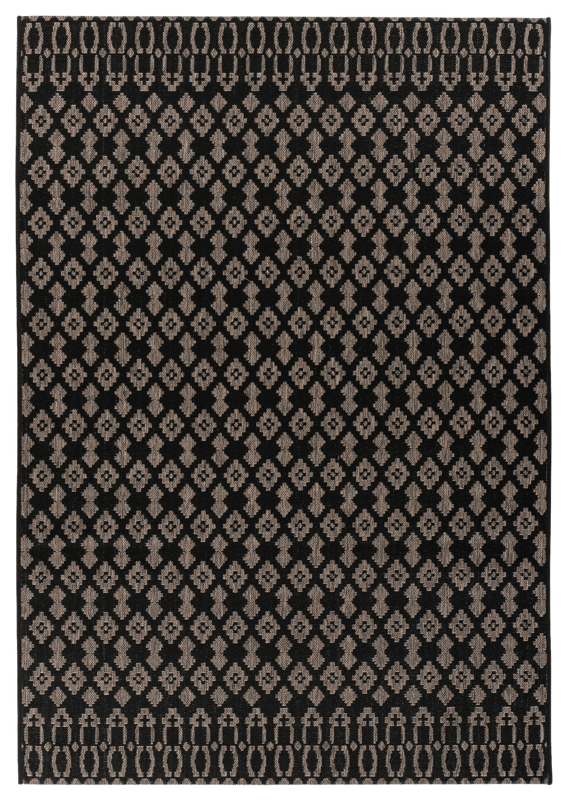 360Living Teppich Splash schwarz B/L: ca. 120x170 cm