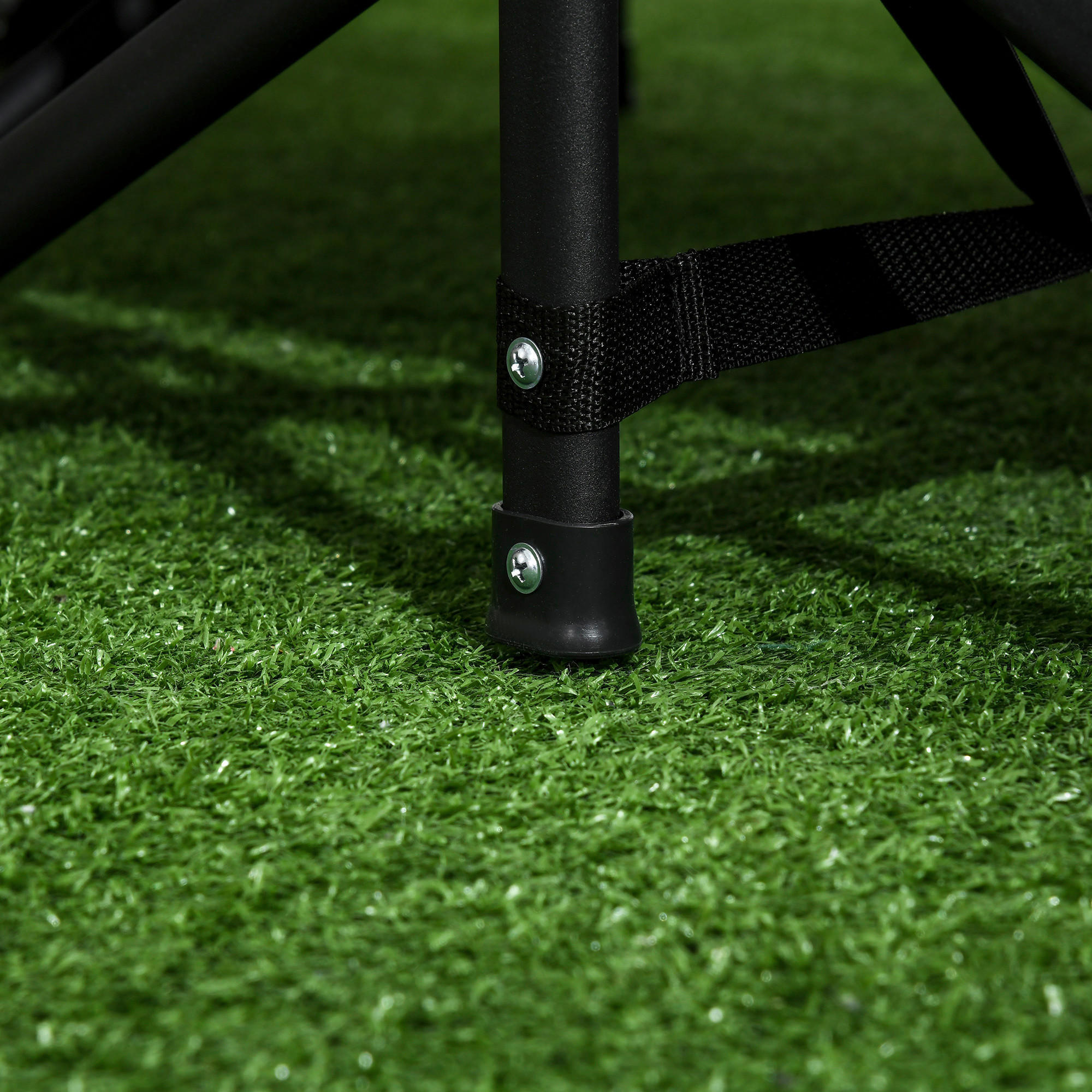 Thumbnail - Outsunny Feldbett mit Tasche schwarz PVC B/H/L: ca. 186x48x68 cm