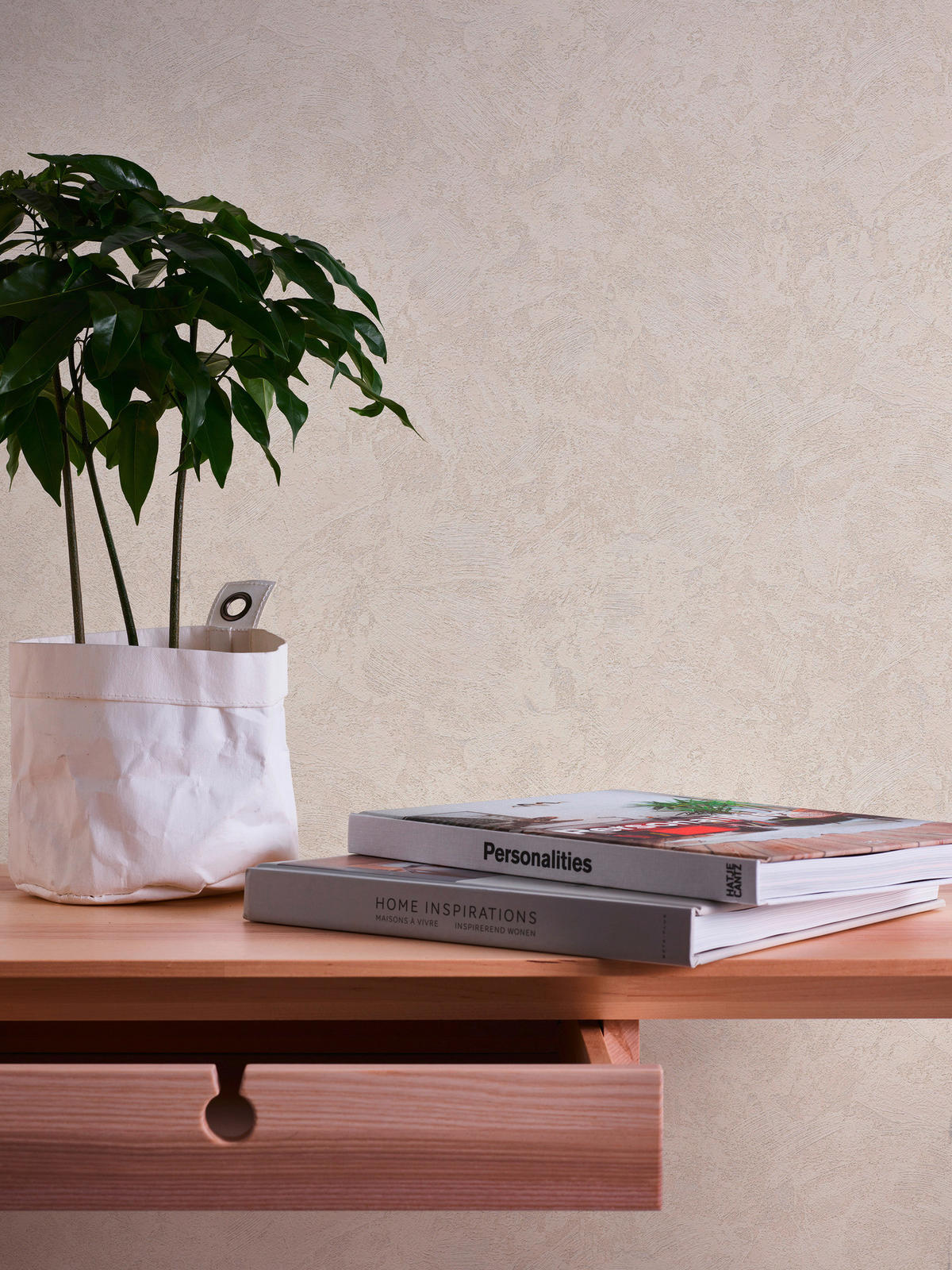A.S.Creation Vliestapete New Look Putzoptik beige B/L: ca. 53x1005 cm New Look - beige (53,00/1005,00cm) - A.S.Creation