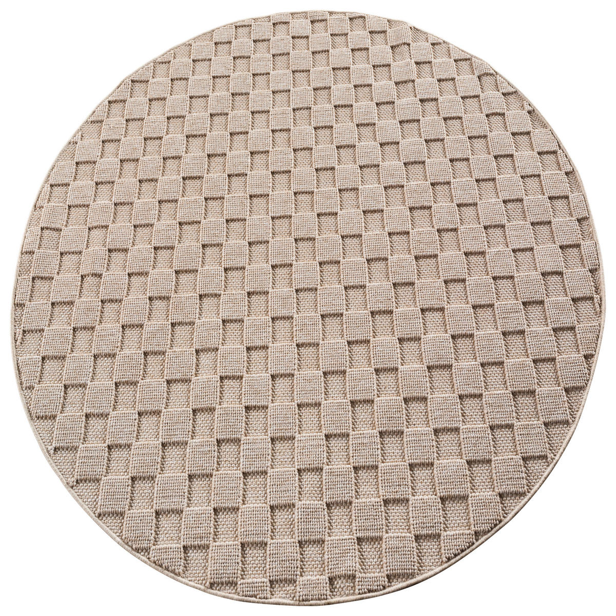 Ayyildiz Kurzflorteppich HELIX beige B/H/L: ca. 80x0,7x80 cm HELIX - beige (80,00/80,00/0,70cm) - Ayyildiz