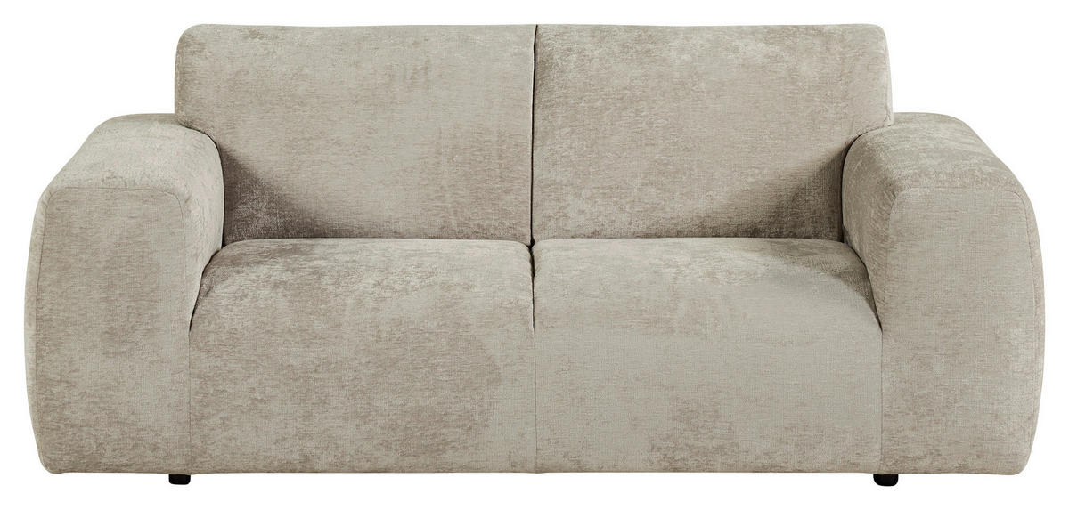 Sofa Ando beige Microfaser B/H/T: ca. 191x78x99 cm Ando - beige/schwarz (191,00/78,00/99,00cm)