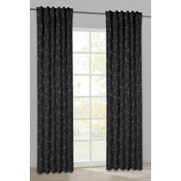 Verdunklungsvorhang Nizza schwarz B/L: ca. 135x235 cm Nizza - schwarz/silber (135,00/235,00cm)
