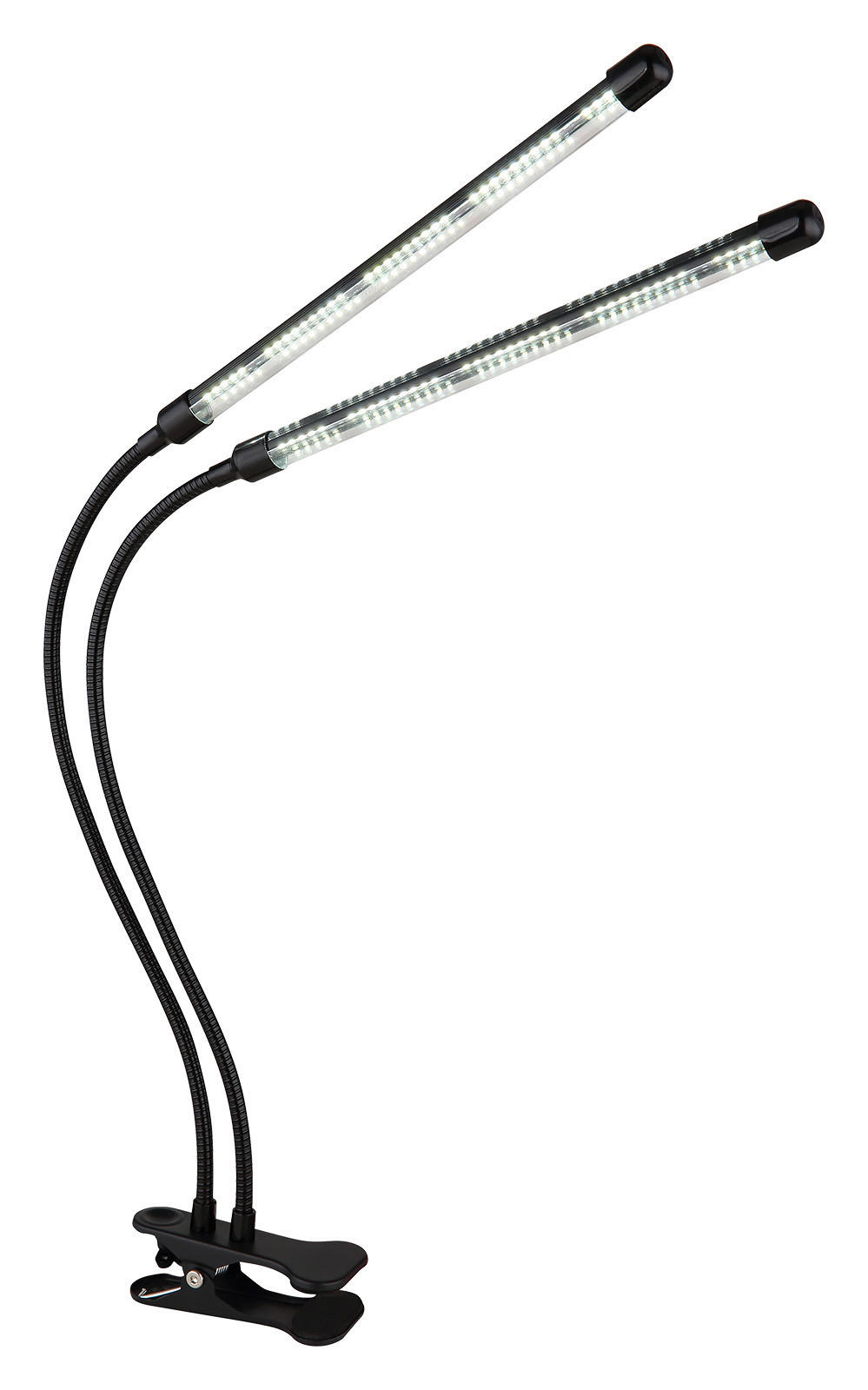 GLOBO LED-Klemmstrahler mattschwarz transparent Metall Kunststoff B/H/T: ca. 45x47x41 cm 1 Brennstellen TREENA - mattschwarz/transparent (45,00/47,00/41,00cm) - GLOBO