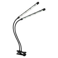 GLOBO LED-Klemmstrahler mattschwarz transparent Metall Kunststoff B/H/T: ca. 45x47x41 cm 1 Brennstellen TREENA - mattschwarz/transparent (45,00/47,00/41,00cm) - GLOBO